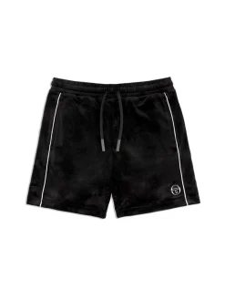 Sergio Tacchini View All<Lioni Velour Short Archivio- Black Beauty