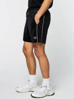 Sergio Tacchini View All<Lioni Velour Short Archivio- Black Beauty