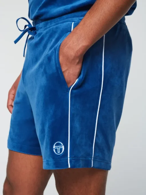 Sergio Tacchini Velour<Lioni Velour Short Archivio- Limoges