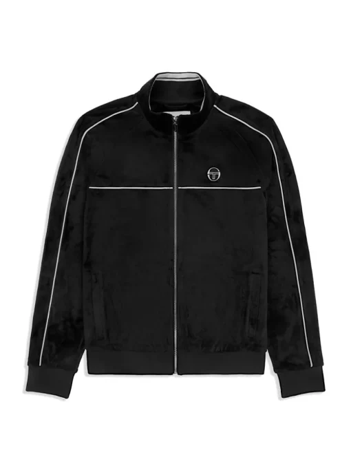 Sergio Tacchini Velour<Lioni Velour Track Jacket- Black Beauty