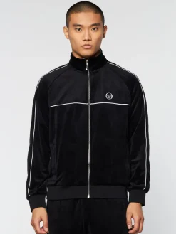 Sergio Tacchini Velour<Lioni Velour Track Jacket- Black Beauty