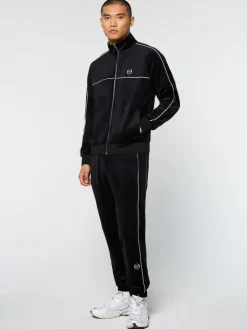Sergio Tacchini Velour<Lioni Velour Track Jacket- Black Beauty