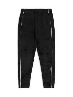 Sergio Tacchini Pants And Sweatpants<Lioni Velour Track Pant- Black Beauty