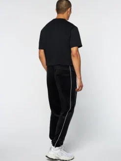 Sergio Tacchini Pants And Sweatpants<Lioni Velour Track Pant- Black Beauty