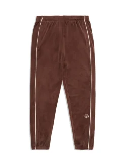 Sergio Tacchini Pants And Sweatpants<Lioni Velour Track Pant- Deep Mahogany