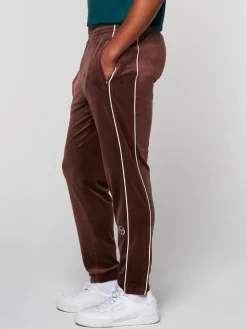 Sergio Tacchini Pants And Sweatpants<Lioni Velour Track Pant- Deep Mahogany