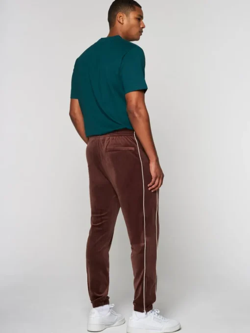 Sergio Tacchini Pants And Sweatpants<Lioni Velour Track Pant- Deep Mahogany