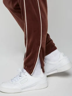 Sergio Tacchini Pants And Sweatpants<Lioni Velour Track Pant- Deep Mahogany