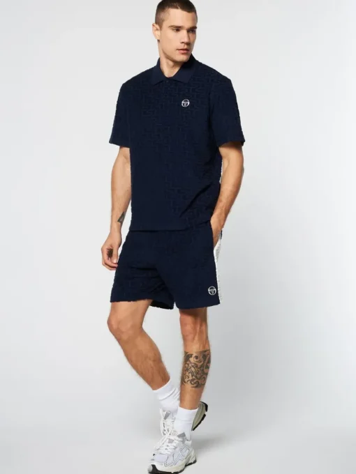Sergio Tacchini View All<Livata Monogram Polo- Maritime Blue