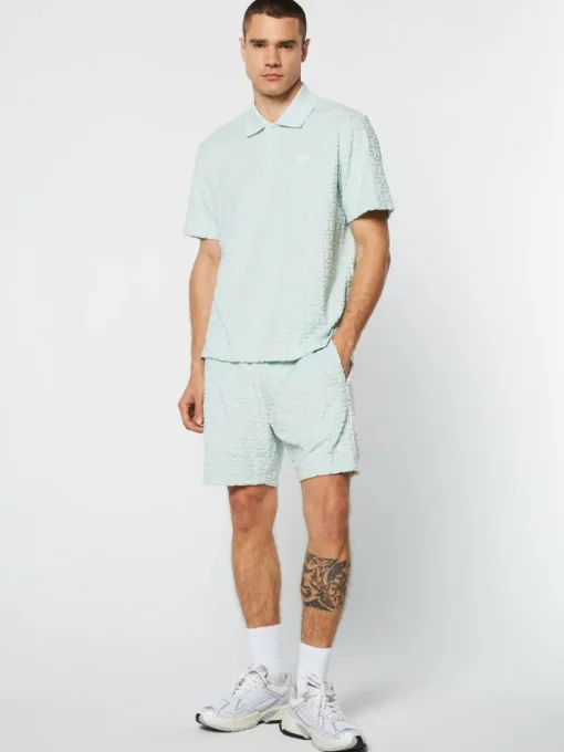 Sergio Tacchini View All<Livata Monogram Polo- Surf Spray