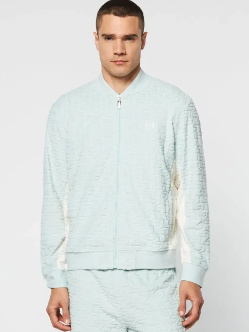 Sergio Tacchini View All<Livata Monogram Track Jacket- Surf Spray