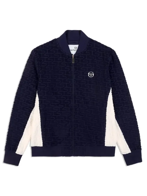 Sergio Tacchini View All<Livata Monogram Track Jacket- Maritime Blue
