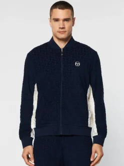 Sergio Tacchini View All<Livata Monogram Track Jacket- Maritime Blue