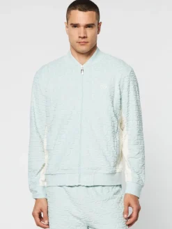 Sergio Tacchini Jackets<Livata Monogram Track Jacket- Surf Spray