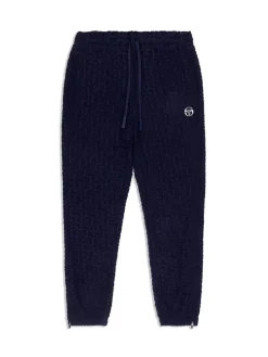 Sergio Tacchini Pants And Sweatpants<Livata Monogram Track Pant- Maritime Blue