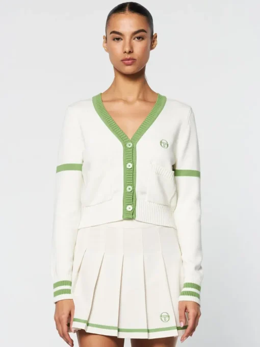 Sergio Tacchini View All<Lucia Knit Cardigan- Gardenia