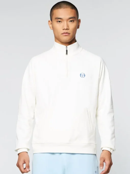 Sergio Tacchini Sweatshirts And Hoodies<Mezza Half Zip- Gardenia