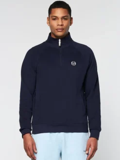 Sergio Tacchini Sweatshirts And Hoodies<Mezza Half Zip- Maritime Blue