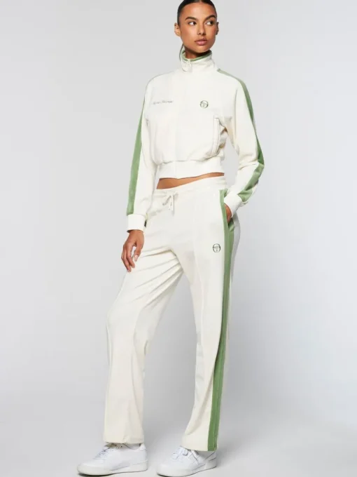 Sergio Tacchini Velour<Miss Carlotta Velour Track Jacket- Gardenia