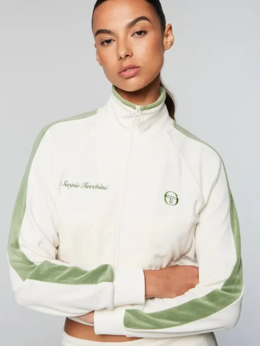 Sergio Tacchini Velour<Miss Carlotta Velour Track Jacket- Gardenia