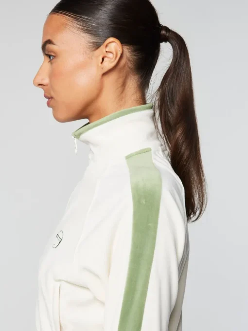 Sergio Tacchini Velour<Miss Carlotta Velour Track Jacket- Gardenia