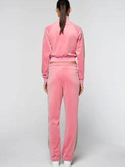 Sergio Tacchini View All<Miss Carlotta Velour Track Jacket- Wild Rose