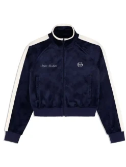 Sergio Tacchini Velour<Miss Carlotta Velour Track Jacket- Maritime Blue