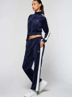 Sergio Tacchini Velour<Miss Carlotta Velour Track Jacket- Maritime Blue