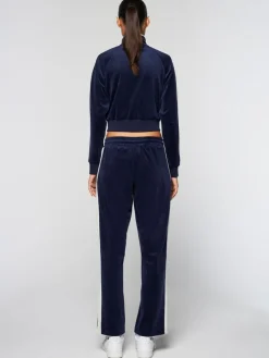 Sergio Tacchini Velour<Miss Carlotta Velour Track Jacket- Maritime Blue