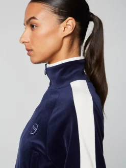 Sergio Tacchini Velour<Miss Carlotta Velour Track Jacket- Maritime Blue