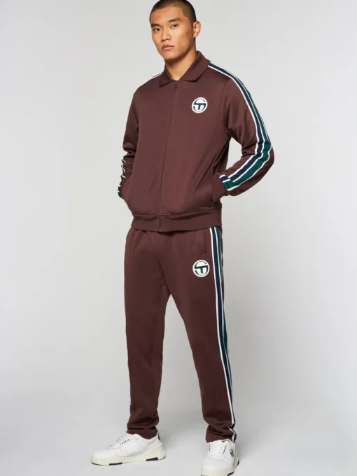 Sergio Tacchini View All<Monte Track Jacket Archivio- Deep Mahogany