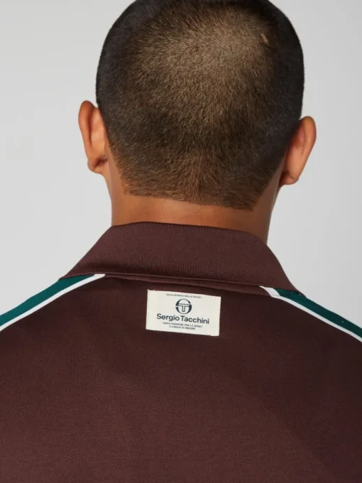 Sergio Tacchini View All<Monte Track Jacket Archivio- Deep Mahogany