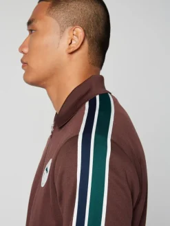 Sergio Tacchini View All<Monte Track Jacket Archivio- Deep Mahogany