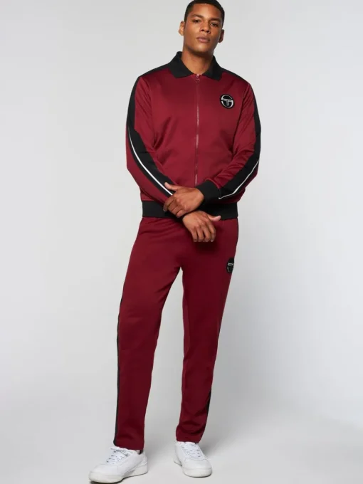 Sergio Tacchini View All<Monte Track Jacket Archivio- Merlot