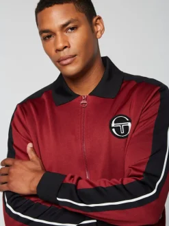 Sergio Tacchini View All<Monte Track Jacket Archivio- Merlot