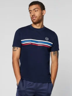 Sergio Tacchini T-Shirts<New Melfi Short Sleeve T-Shirt Archivio- Maritime Blue