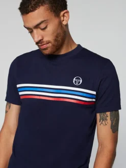 Sergio Tacchini T-Shirts<New Melfi Short Sleeve T-Shirt Archivio- Maritime Blue