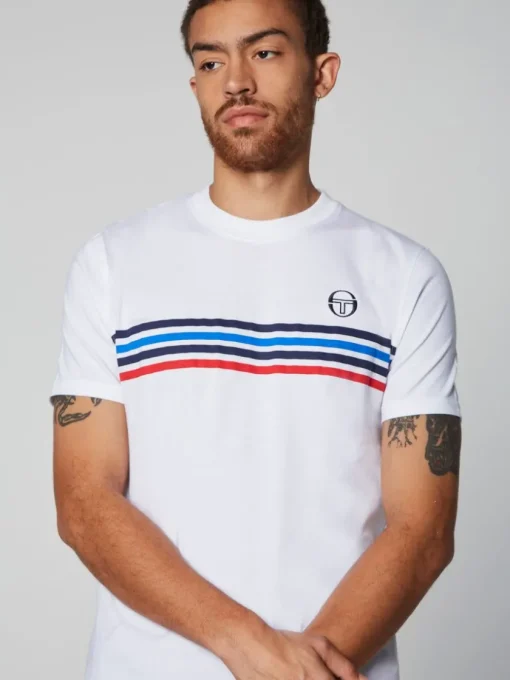 Sergio Tacchini View All<New Melfi Short Sleeve T-Shirt Archivio- White