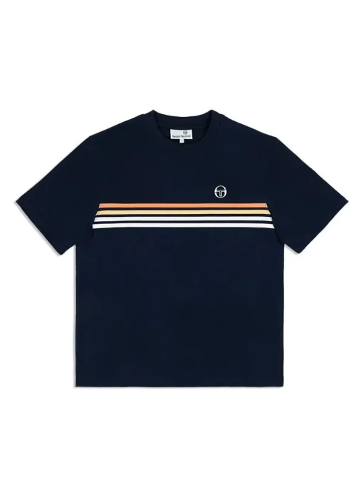 Sergio Tacchini The Essentials<New Melfi T-Shirt- Maritime Blue/ White