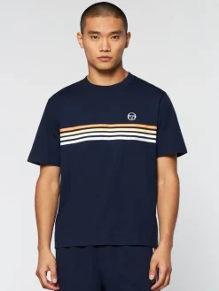 Sergio Tacchini The Essentials<New Melfi T-Shirt- Maritime Blue/ White