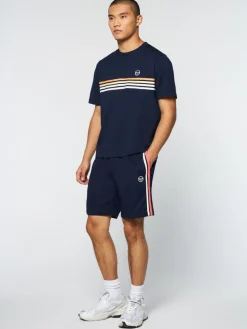 Sergio Tacchini The Essentials<New Melfi T-Shirt- Maritime Blue/ White
