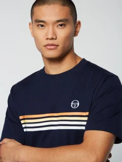 Sergio Tacchini The Essentials<New Melfi T-Shirt- Maritime Blue/ White