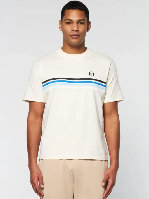 Sergio Tacchini T-Shirts<New Melfi T-Shirt- Pearl/ Ivory