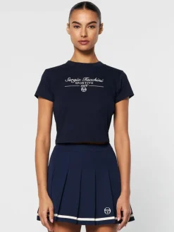 Sergio Tacchini View All<Nicola Graphic T-Shirt- Maritime Blue