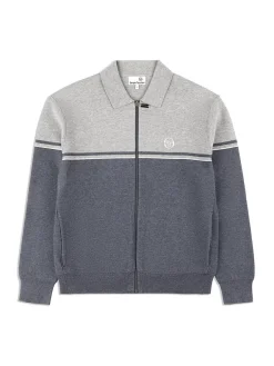 Sergio Tacchini Knitwear<Nostra Track Jacket- Dark Grey/ Melange
