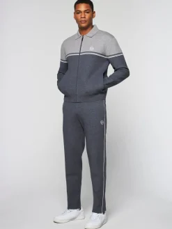 Sergio Tacchini Knitwear<Nostra Track Jacket- Dark Grey/ Melange