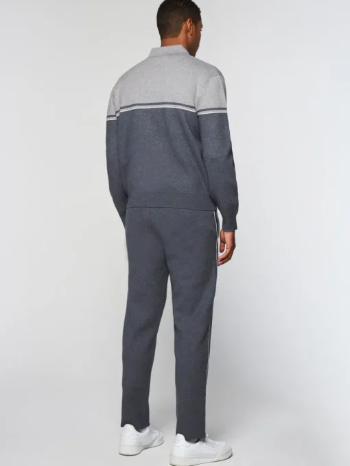 Sergio Tacchini Knitwear<Nostra Track Jacket- Dark Grey/ Melange