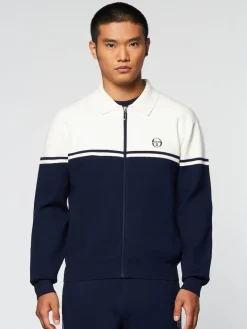 Sergio Tacchini Knitwear<Nostra Track Jacket- Maritime Blue