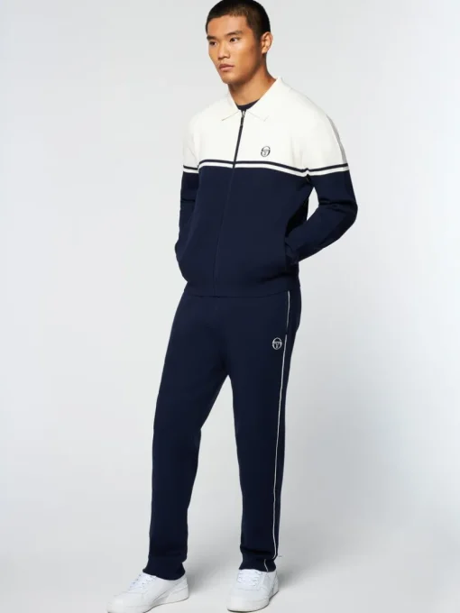 Sergio Tacchini Knitwear<Nostra Track Jacket- Maritime Blue