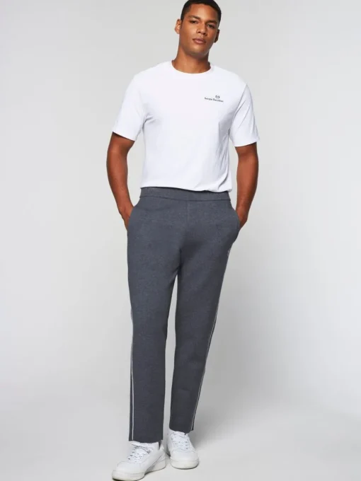 Sergio Tacchini Pants And Sweatpants<Nostra Track Pant- Dark Grey/ Melange